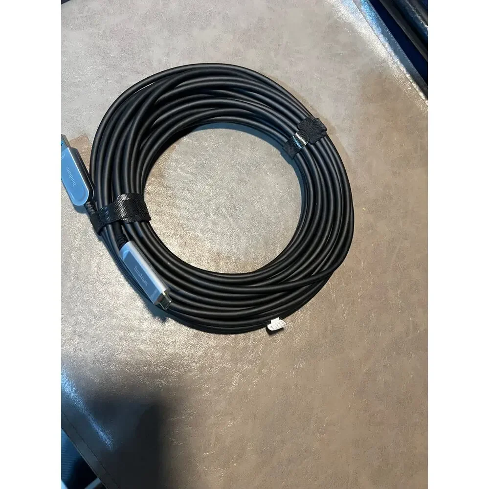 Huaham USB A To C Fiber Optic Cable 50FT, 10Gbps Active USB 3.2 Gen2 Cable With